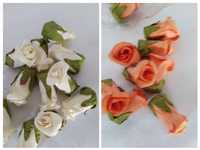 Штучні квіти,Троянди з паперу, бутон 1 см