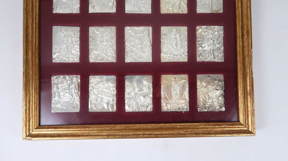 Conjunto de 20 medalhas - paixão de Cristo