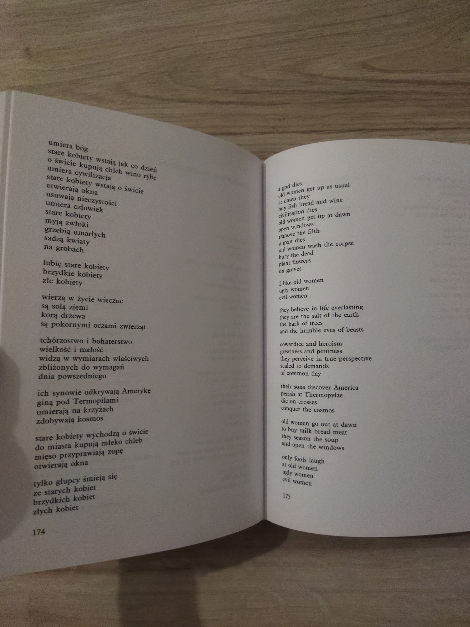 Poezję wybrane dwujęzycznie, Tadeusz Różewicz