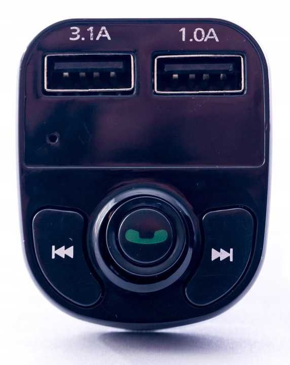 TRANSMITER bluetooth FM MP3 SD ładowarka 2xUSB