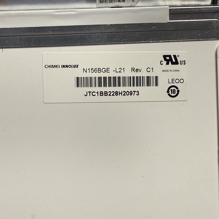 Матриця до ноутбука. N156BGE-L21 Rev. C1