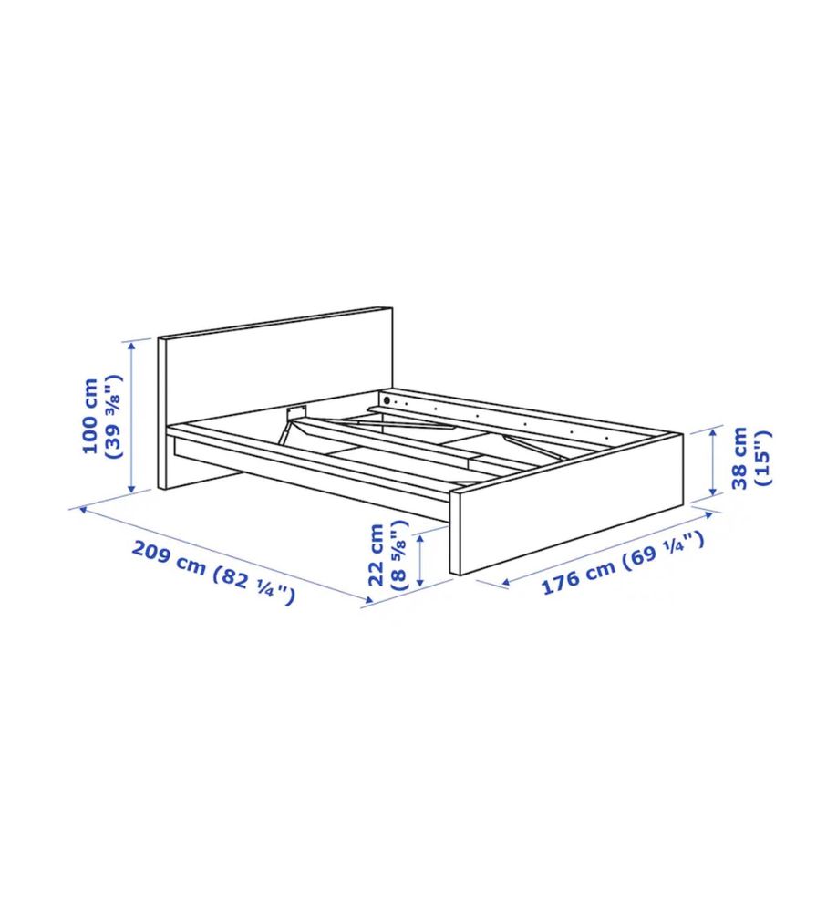 Cama de casal IKEA MALM