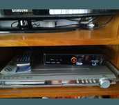 Leitor DVD AEG + colunas