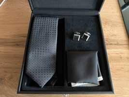 Набор галстук платок запонки подарок