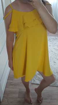 Сукня- трапеція жовта