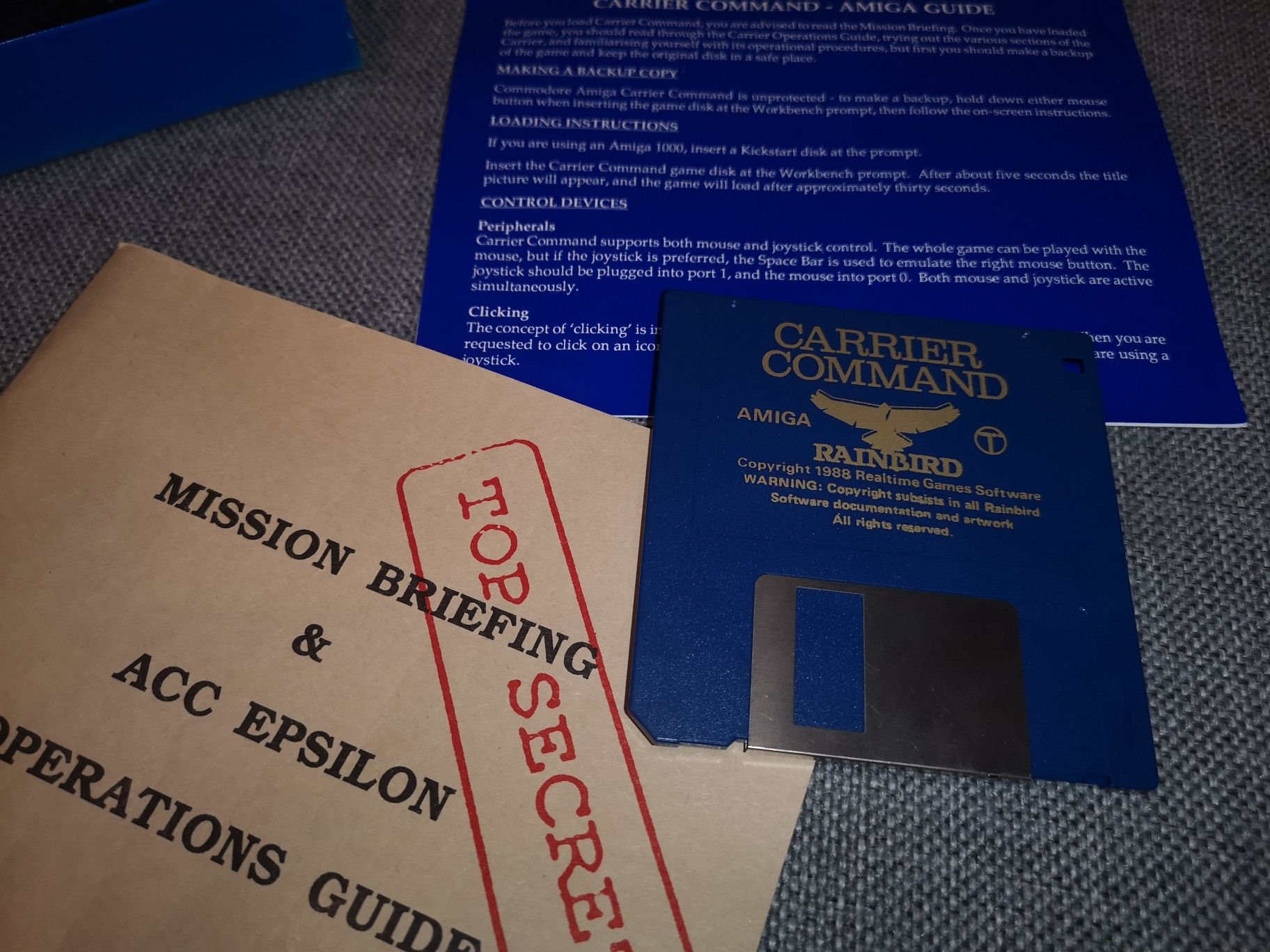 Carrier Command AMIGA gra BOX Retro 1988 (stan BDB+)