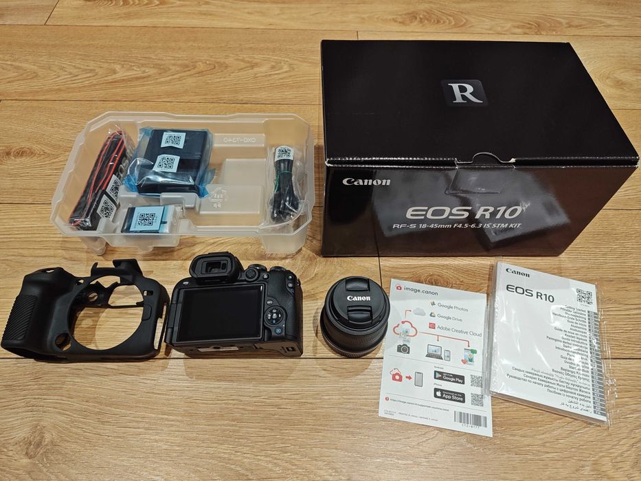 Aparat Canon EOS R10 z obiektywem Canon RF-S 18-45mm f/4.5-6.3 IS STM