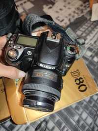 Фотокамера профессиональная зеркальная Nikon D80 в коробке