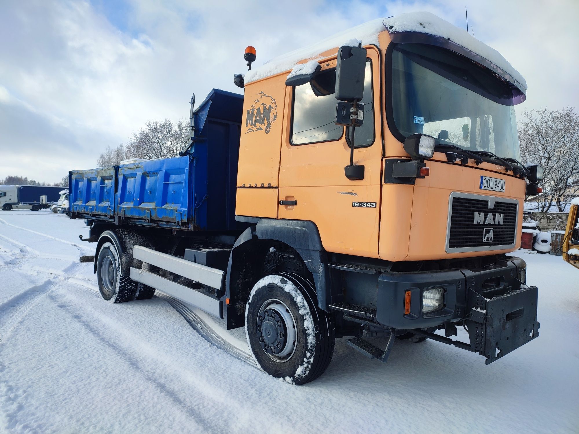 Man 4x4 19.343 wywrotka kiper reduktor specjalny czołownica