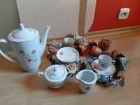 Filizanki Komplet do kawy zestaw deserowy 6 osob porcelanowy