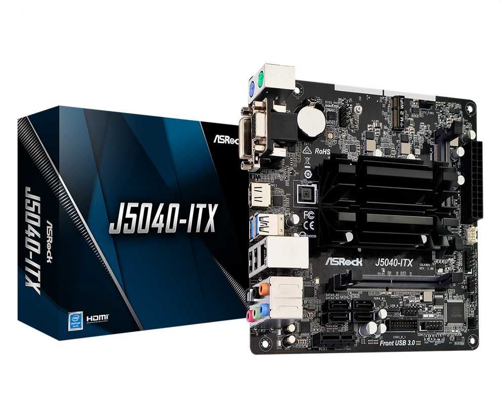 [Usado] Motherboard Mini-ITX ASRock J5040-ITX + 16GB de RAM