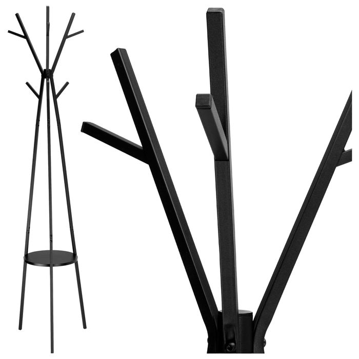 Wieszak Stojący Pilur Czarny