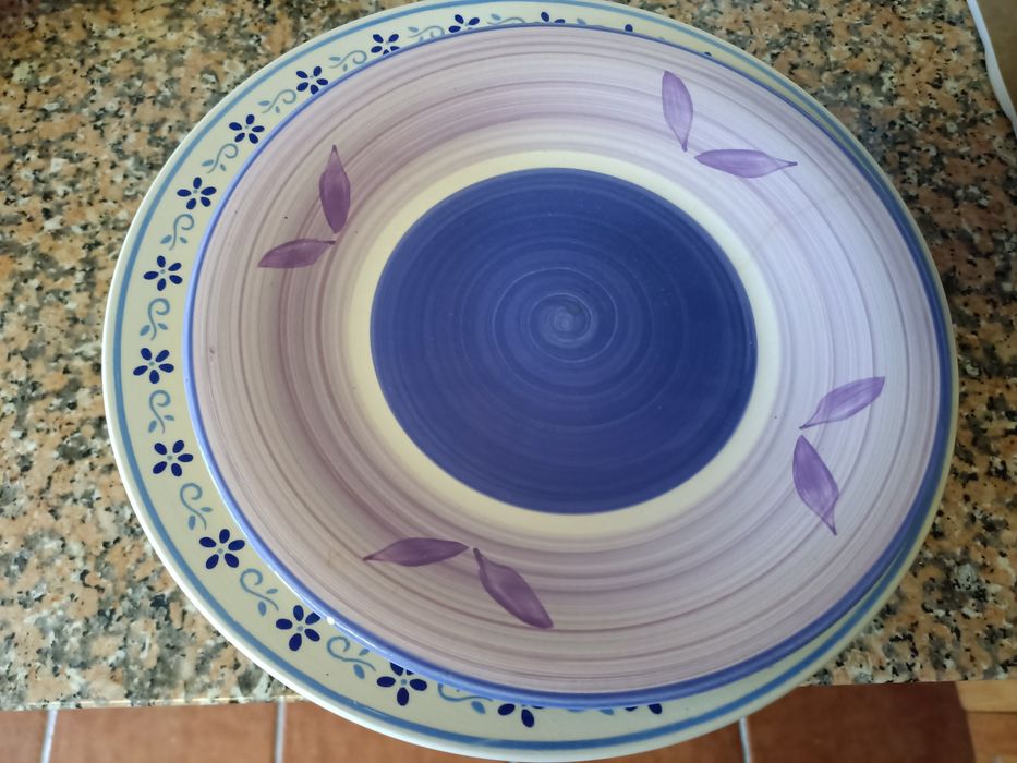 Conjunto 10 pratos ornamentação