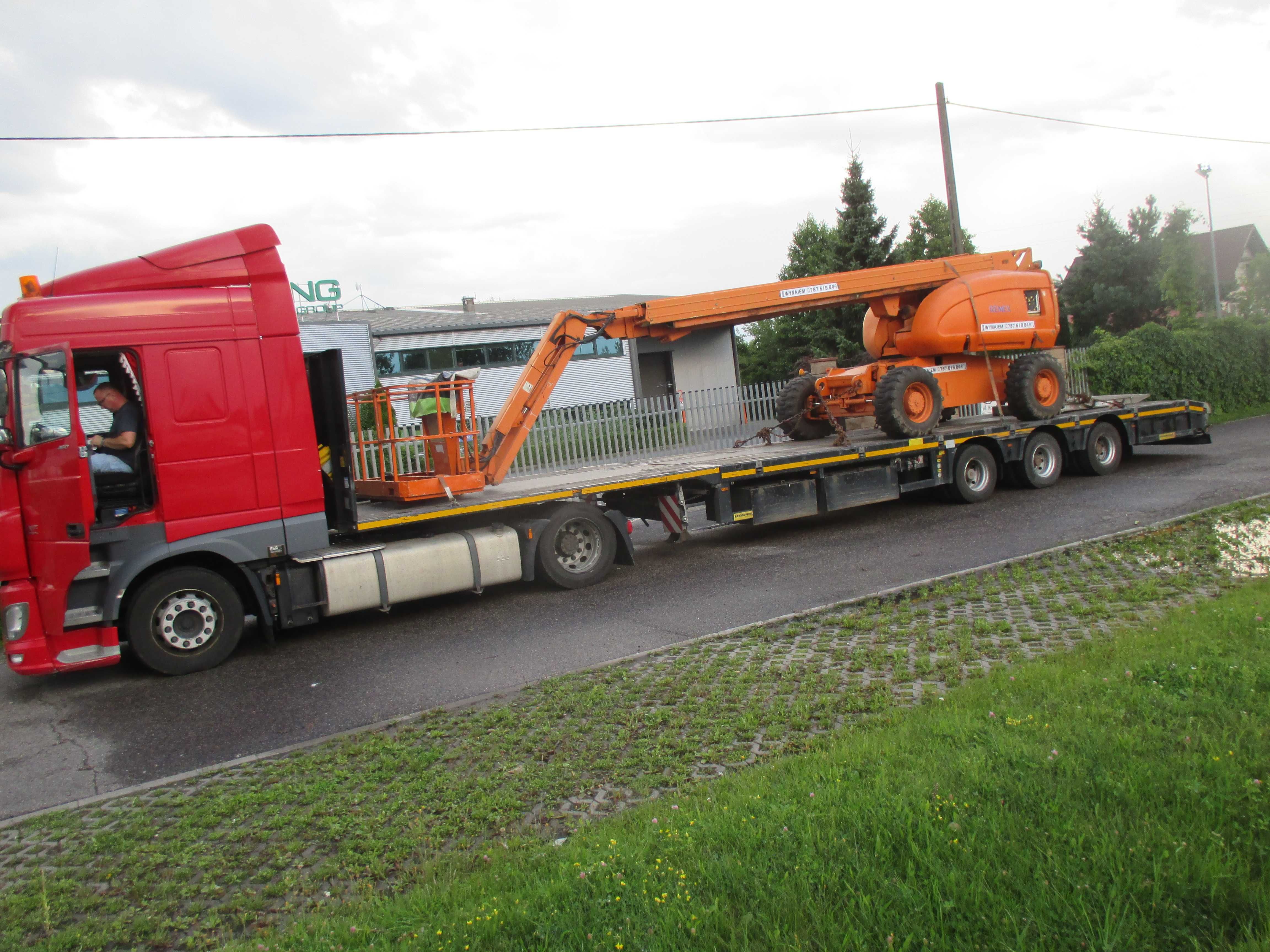 podnośnik koszowy teleskop zwyżka 23m. jlg genie haulotte wynajem