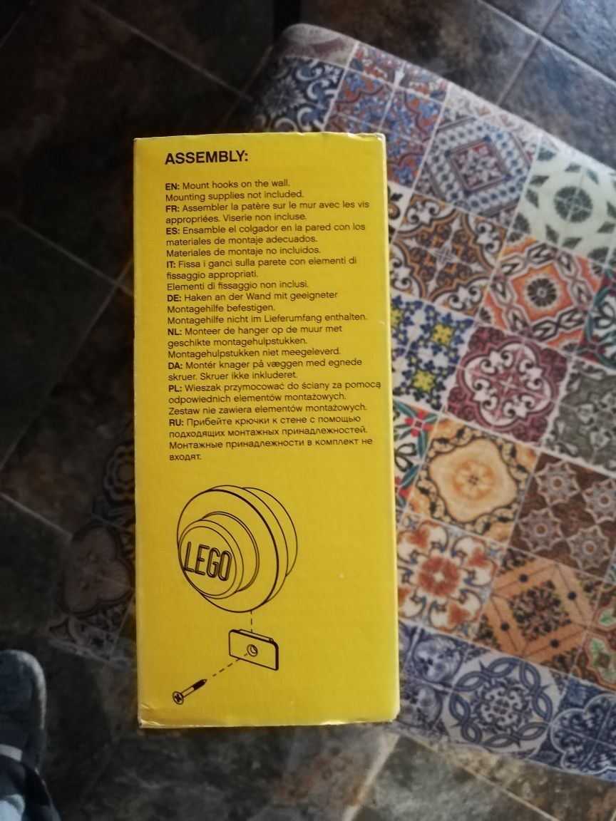 Ganchos de parede lego