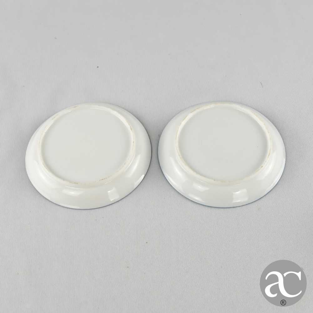 Par de chávenas em porcelana Europeia, séc. XIX