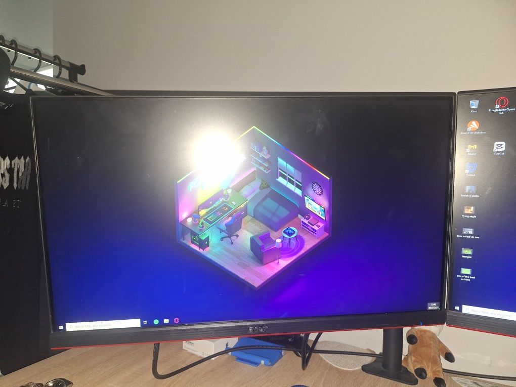 2x monitor 240hz 1ms + uchwyt OKAZJA