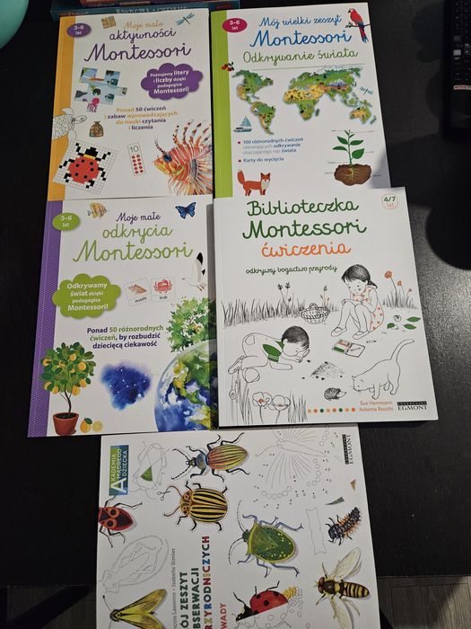 Montressori Moje małe aktywności,  odkrycia , ćwiczenia