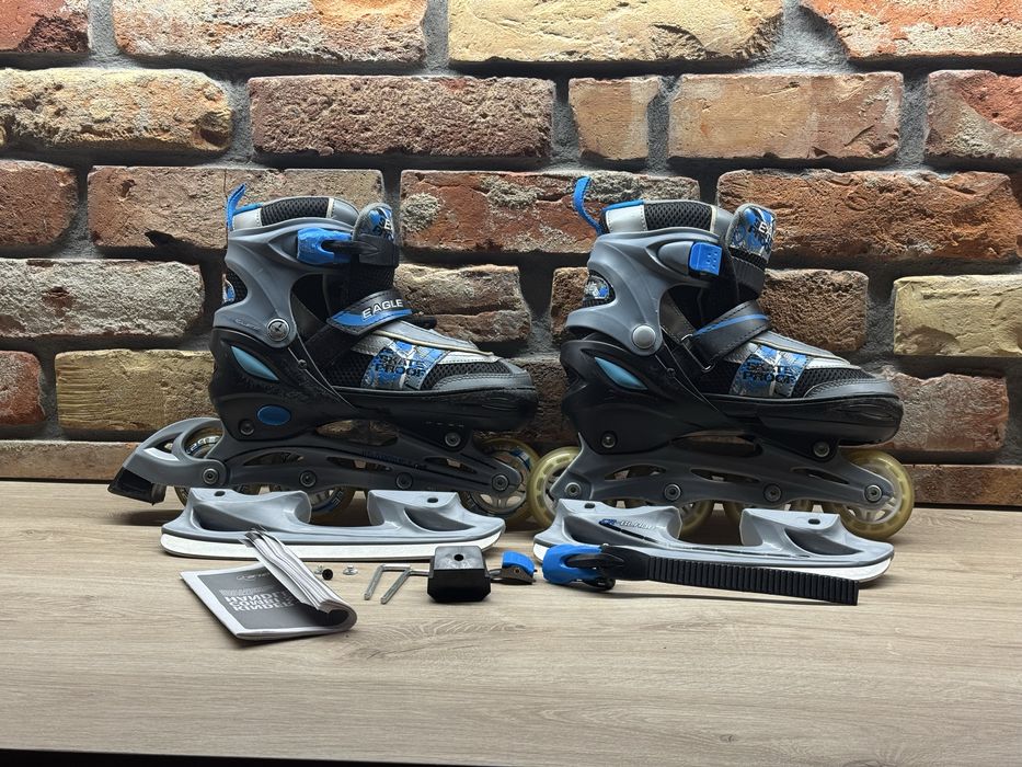 Rolki / Łyżworolki EAGLE  2w1 (rolki + łyżwy) – regulowane