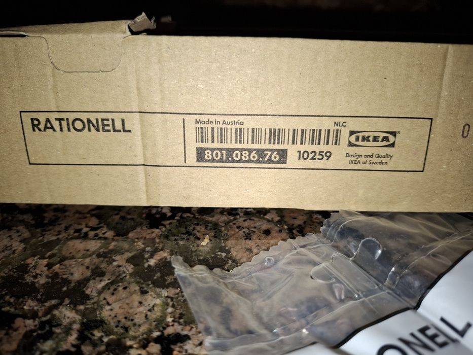 Calhas para gavetas Rationell