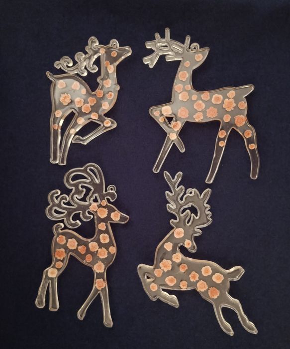 Świąteczne renifery z żywicy