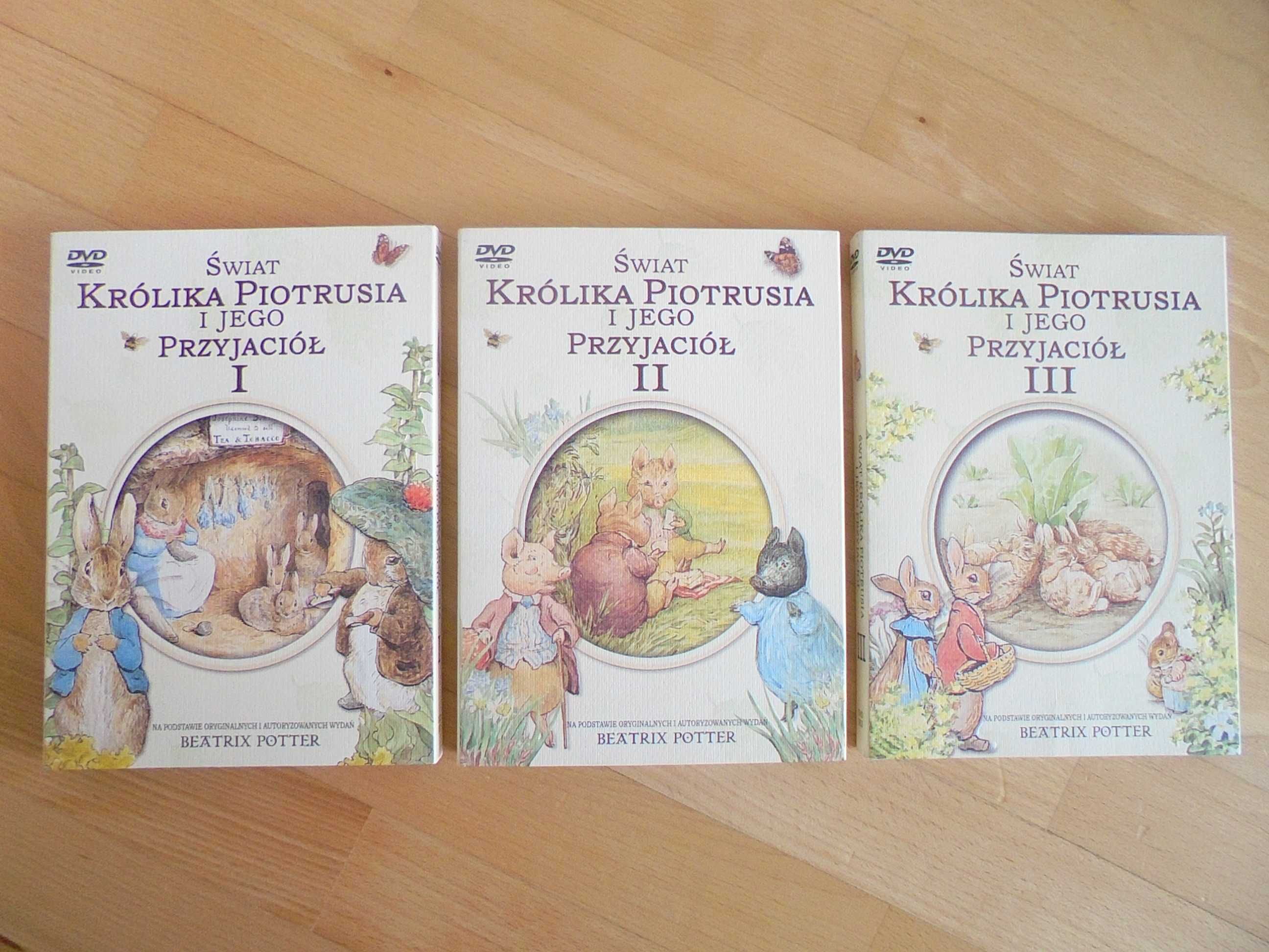 Świat królika Piotrusia i jego przyjaciół 3xDVD - jak nowe!