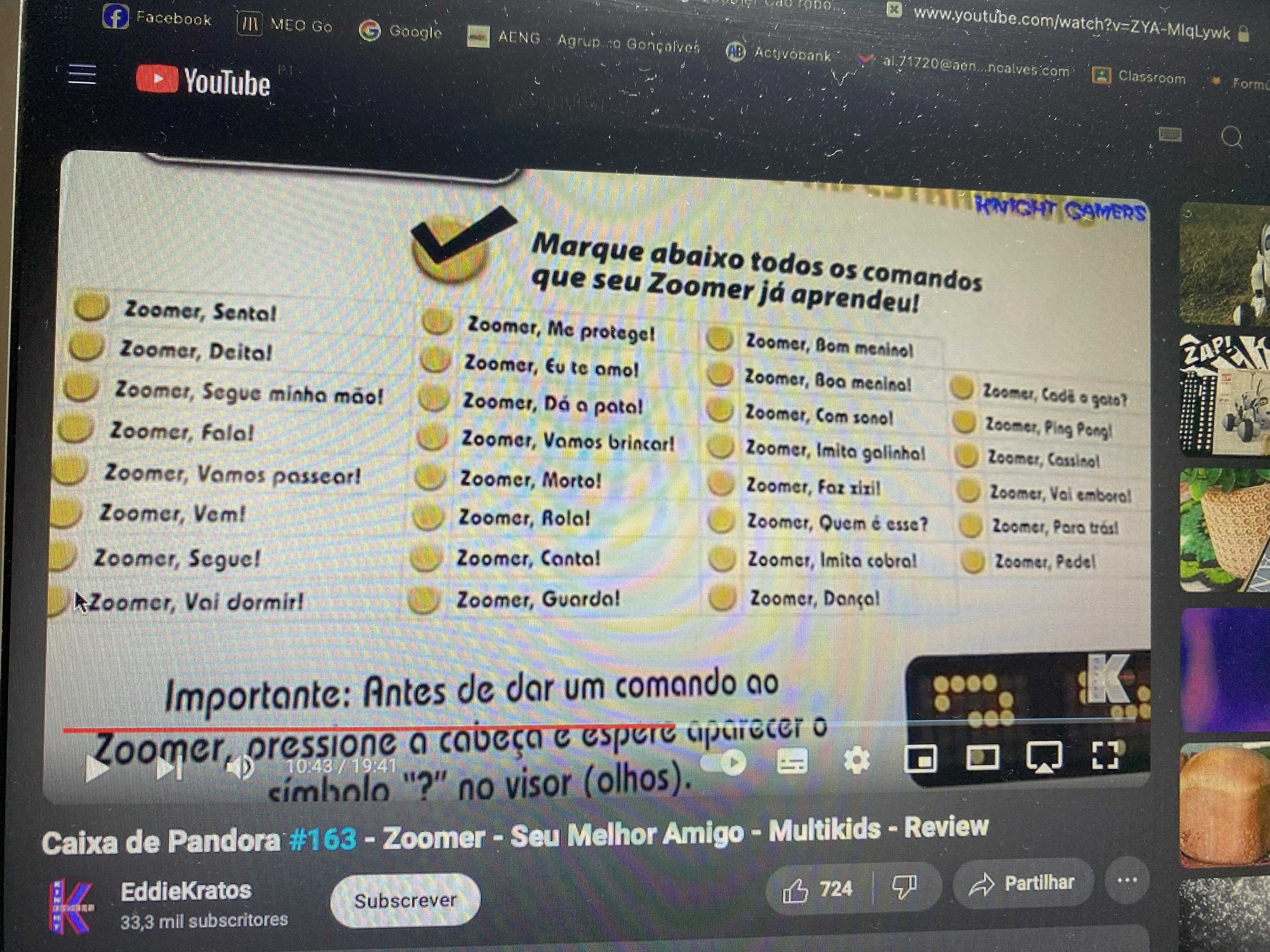 Cão Zoomer eletrônico - Robot Interativo