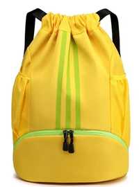 Plecak/torba sportowa, kolor żółty