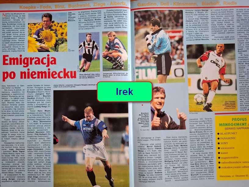 Tygodnik "Piłka Nożna" - rocznik 1997