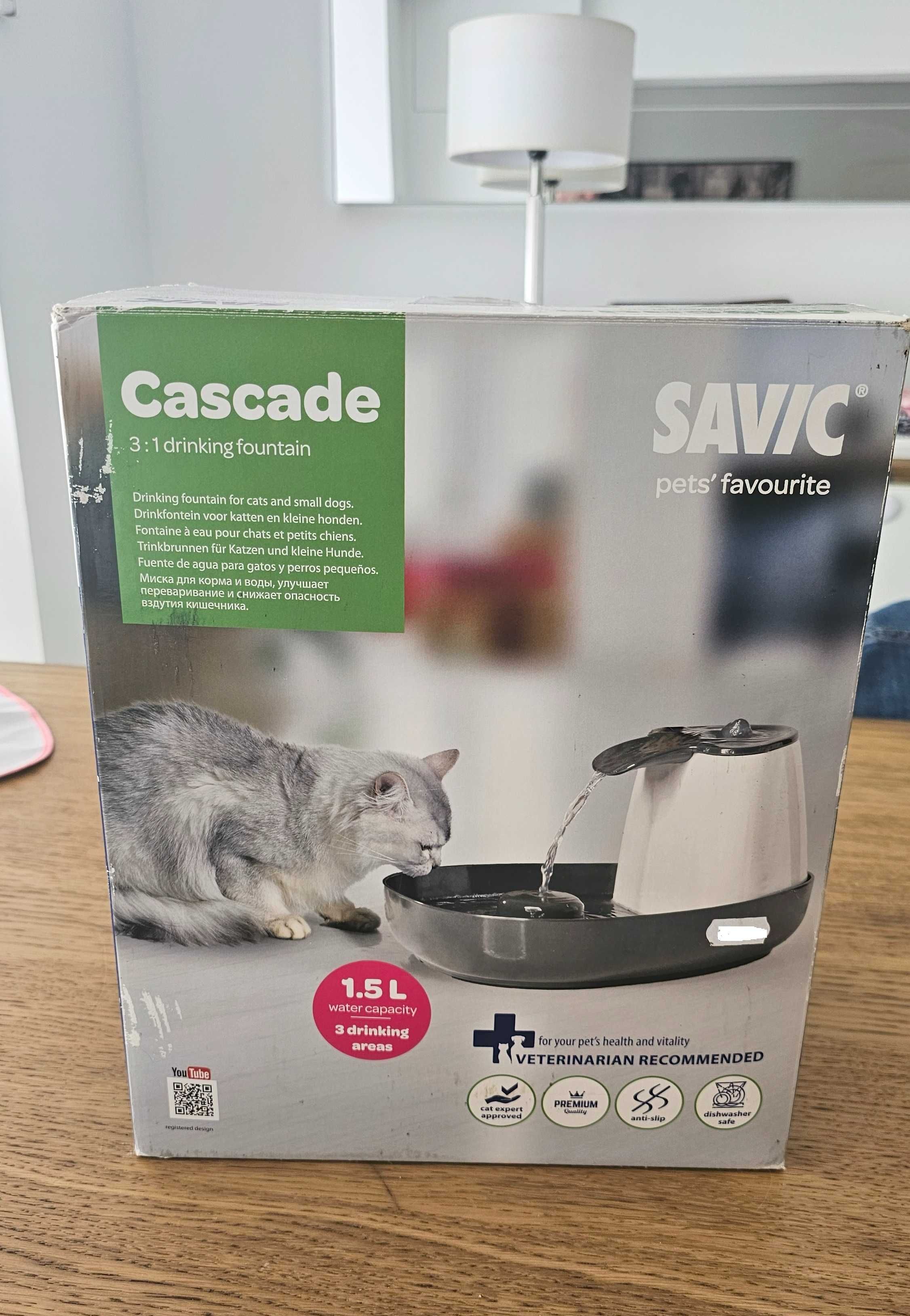 Savic Bebedouro Gato/Cão Drinking Fountain Cascade 1.5L