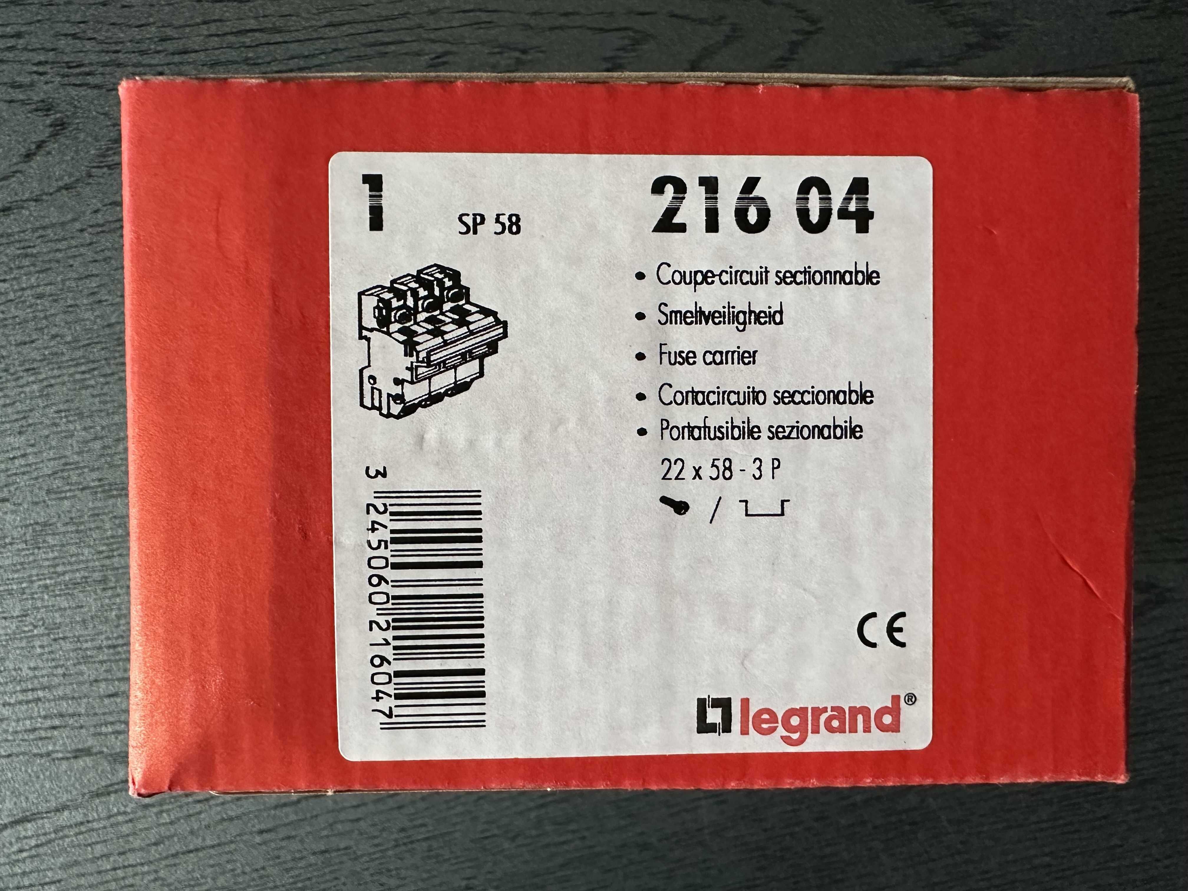 Podstawa bezpiecznikowa SP58 3P Legrand 21604