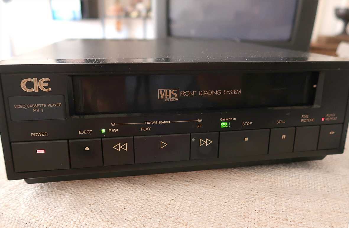 Material áudio e vídeo DVD VCR Gira Discos