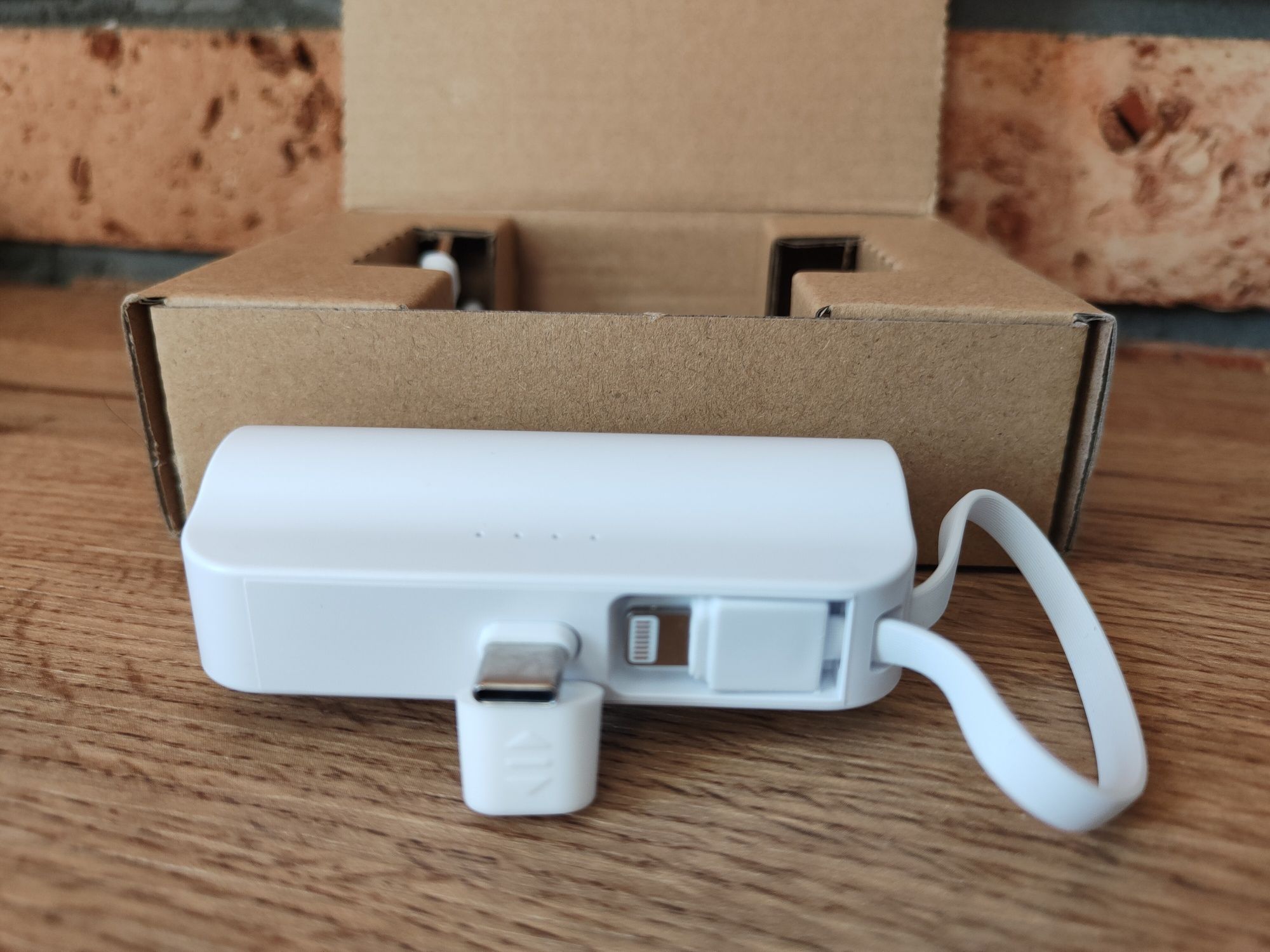Mini PowerBank 3000mAh Biały