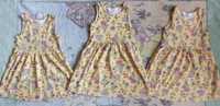 Bawełniana sukienka h&m (bliźniaczki trojaczki)