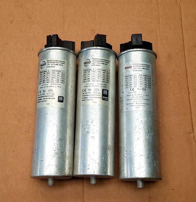 Kondensator Frako LKT 15,5-480-DP 3x71,4µF 480V 18,7A NOWE