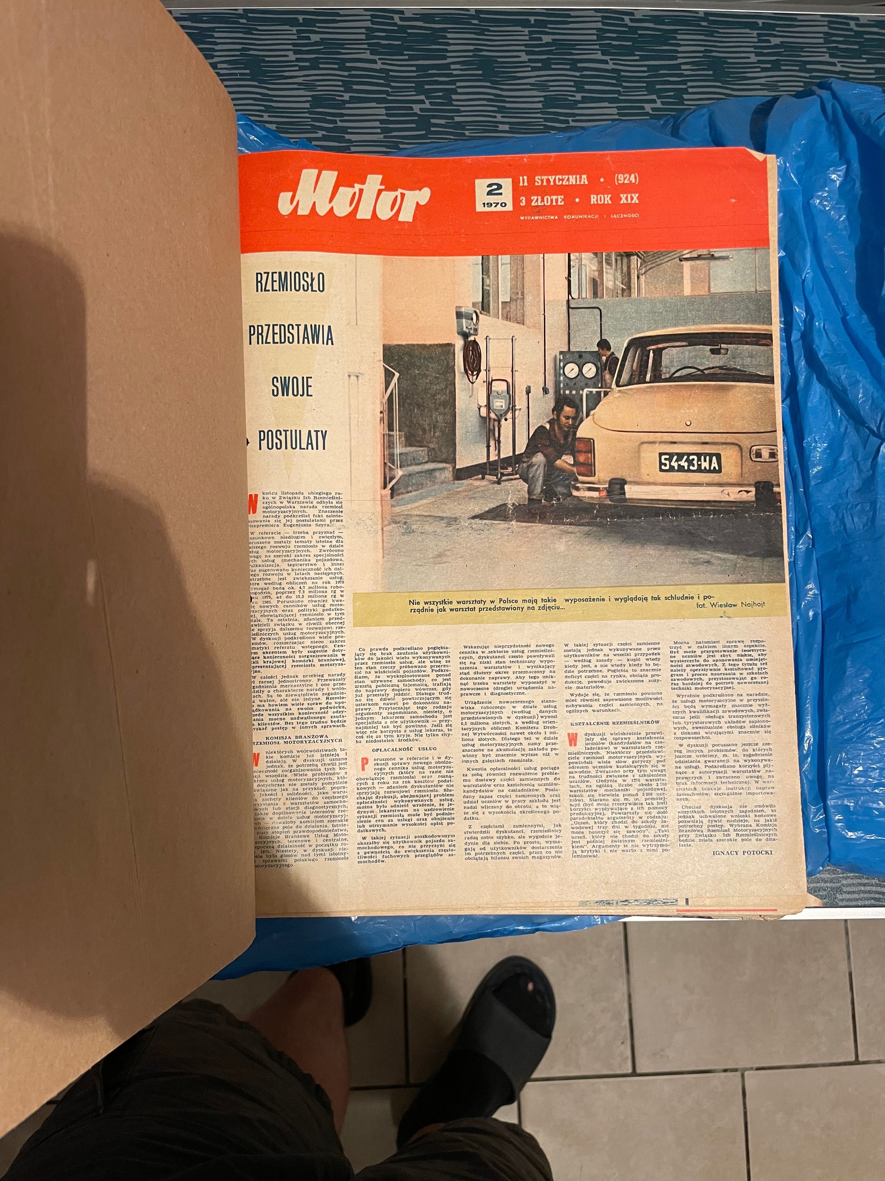 Gazeta tygodnik MOTOR 20 roczników - unikatowa kolekcja!