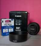 Canon RF 50mm F1.8 STM + filtr Marumi + osłona ES-65B – stan jak nowy!