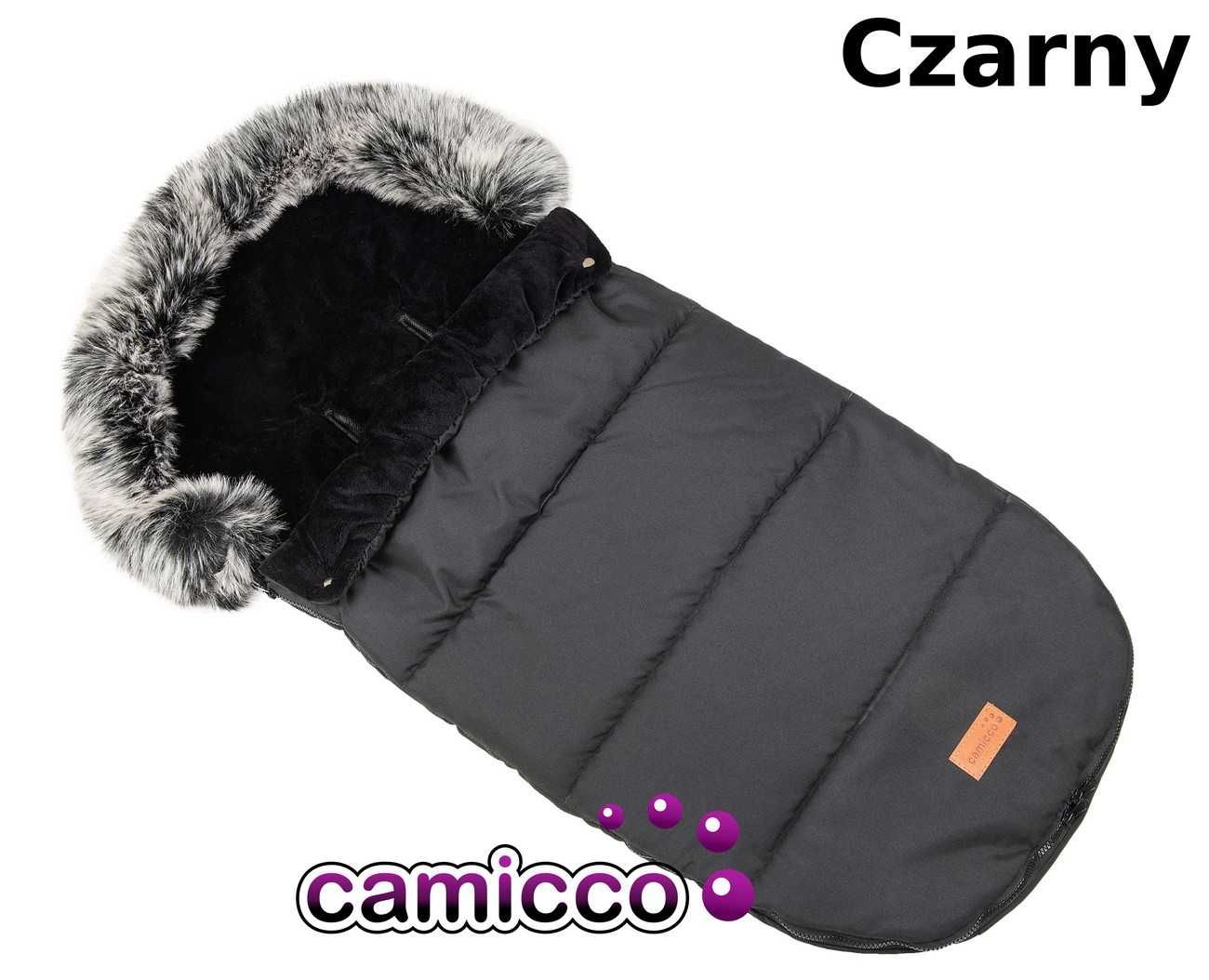 Śpiworek NIKOLA do wózka na SANKI gondola odpinane FUTERKO PREMIUM