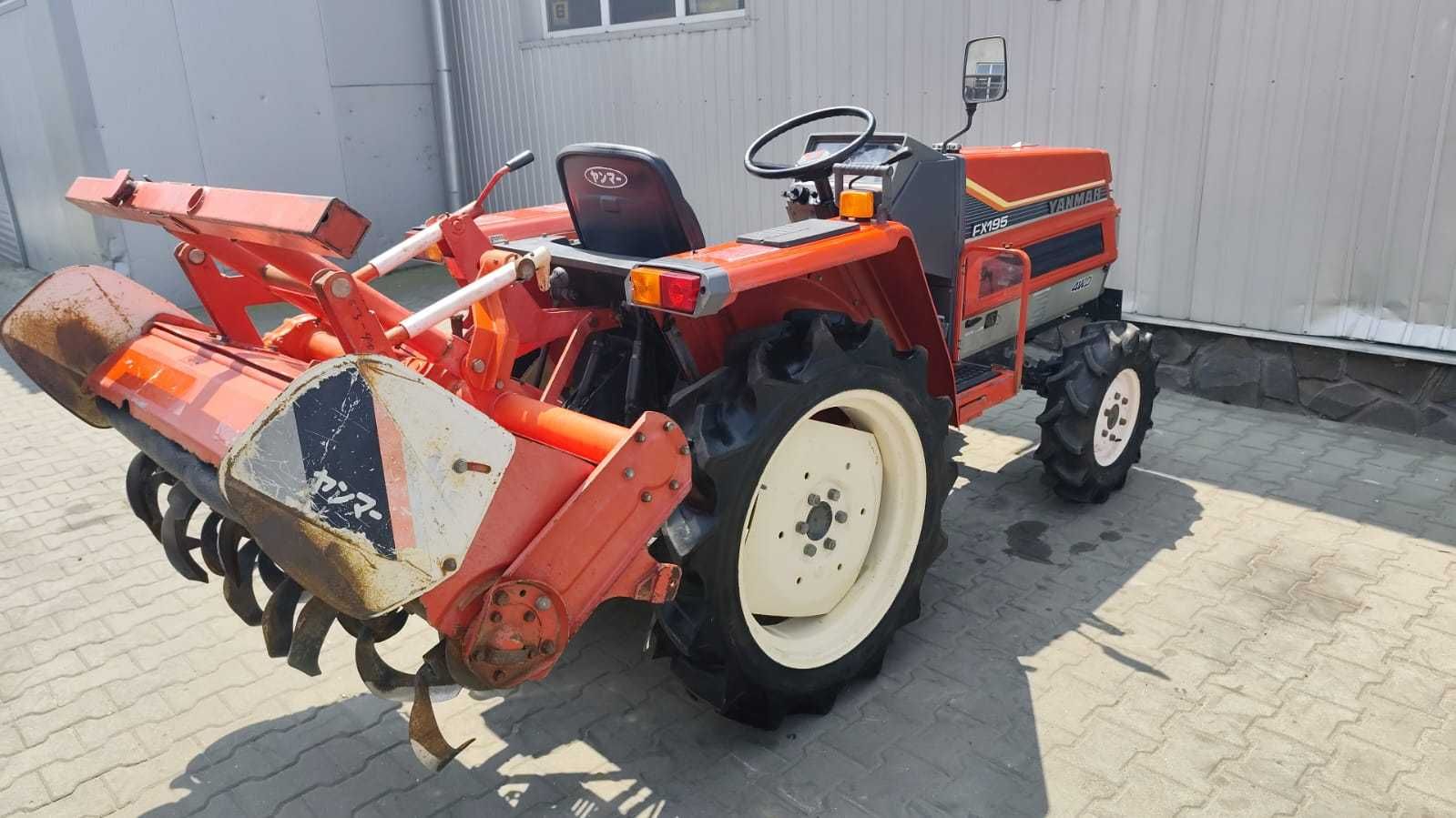 Japoński traktorek Yanmar FX 195 z glebogryzarką 19 KM 4x4