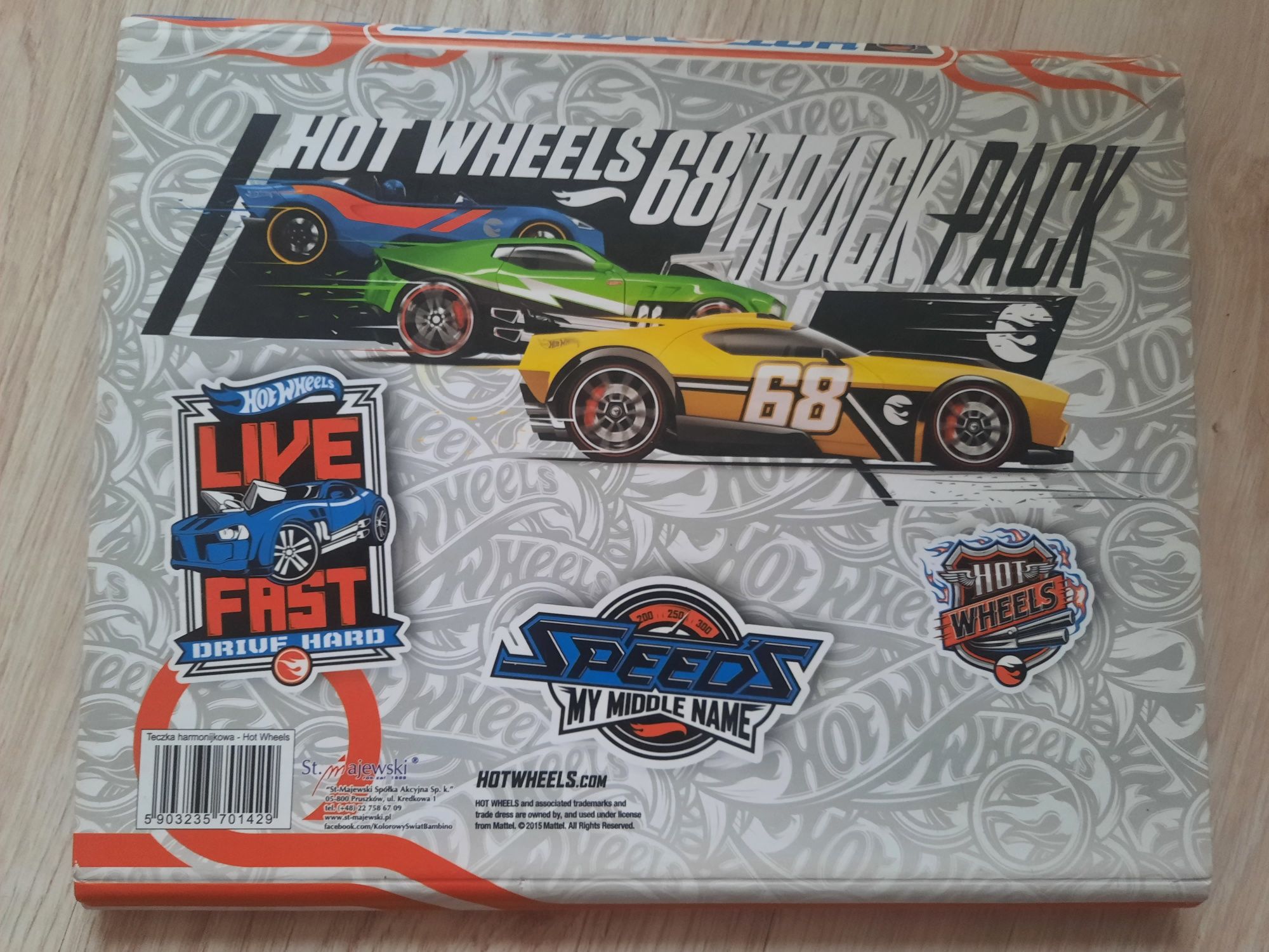 Teczka harmonijna Hot Wheels