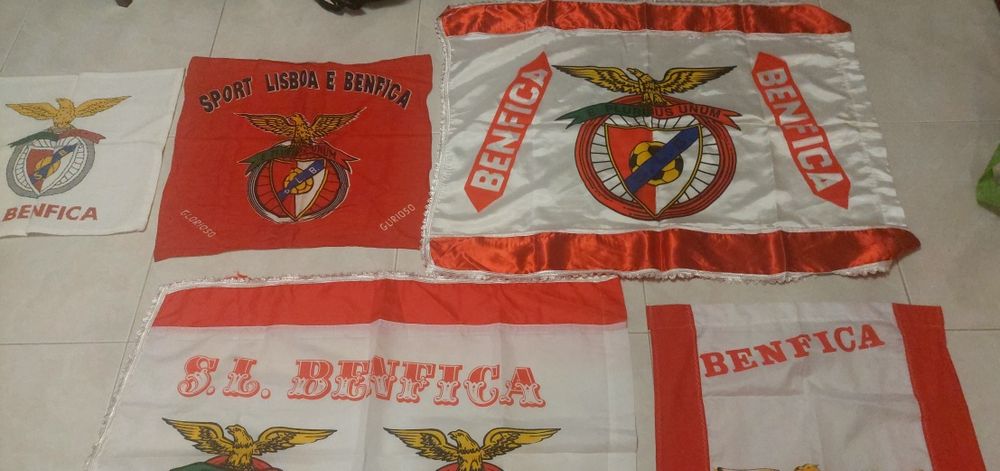 Várias bandeiras foram Benfica