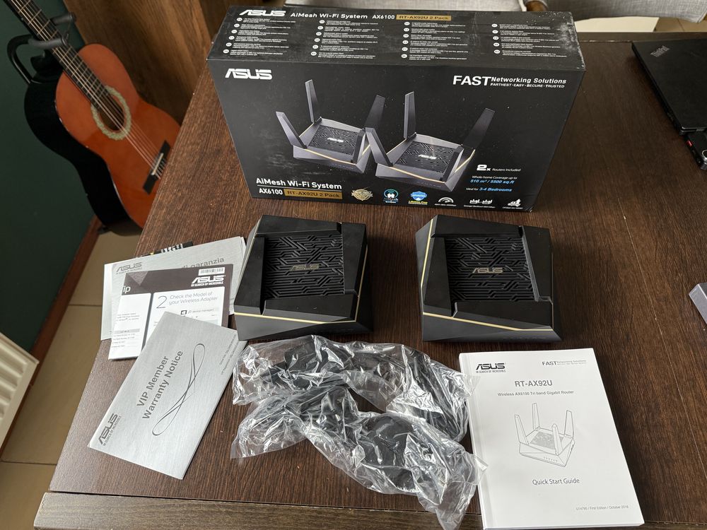 Zestaw 2 x router ASUS AX6100 (RT-AX92U) AiMesh, Wi-Fi 6