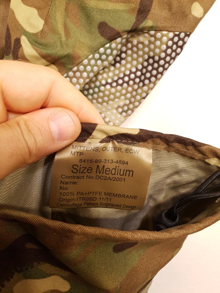 Rękawice wojskowe Mittens Outer ECW camo M Gore-tex 100% PA + PTFE