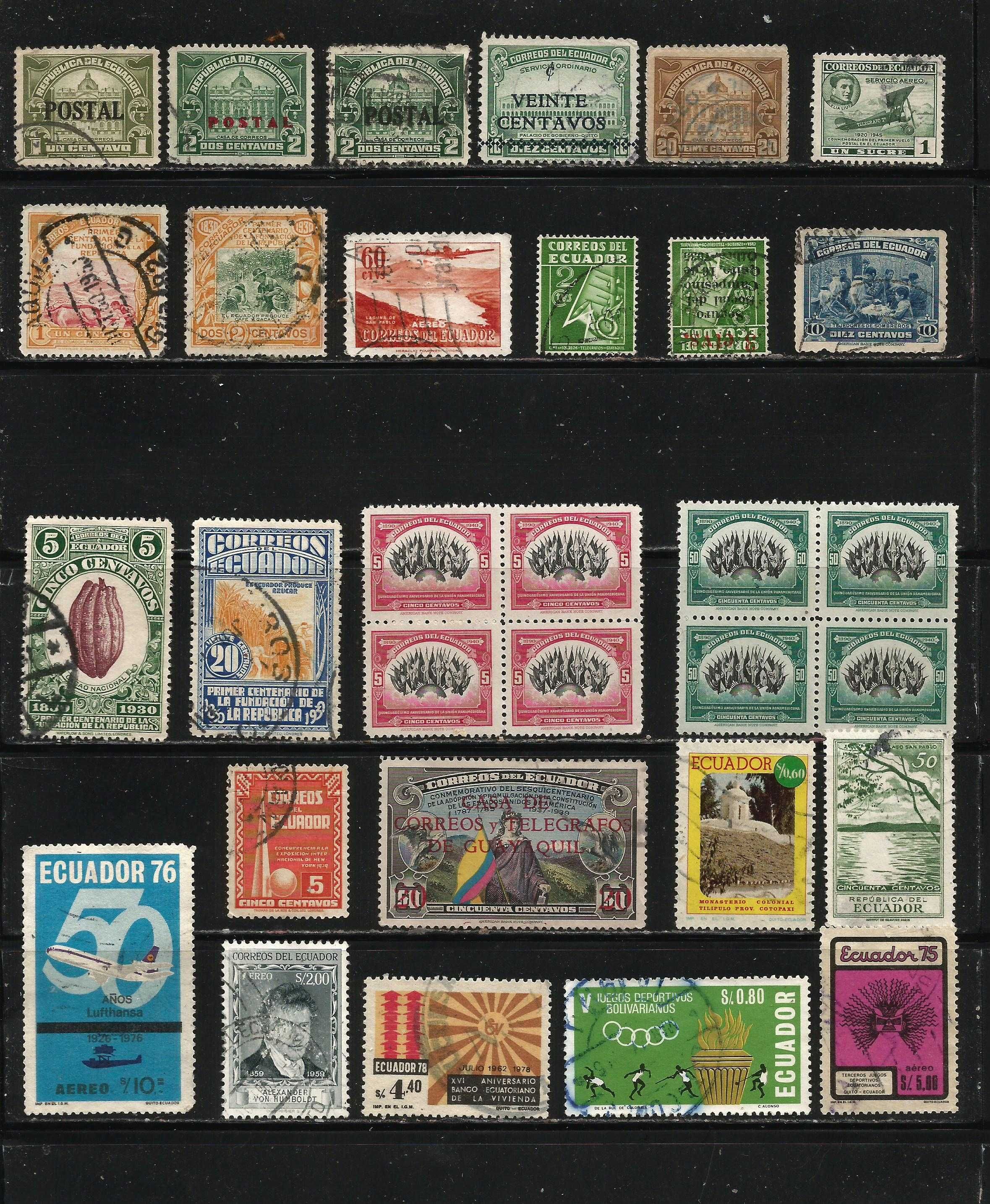 Марки  Эквадора  70 шт.  1881-1978 г. №1269