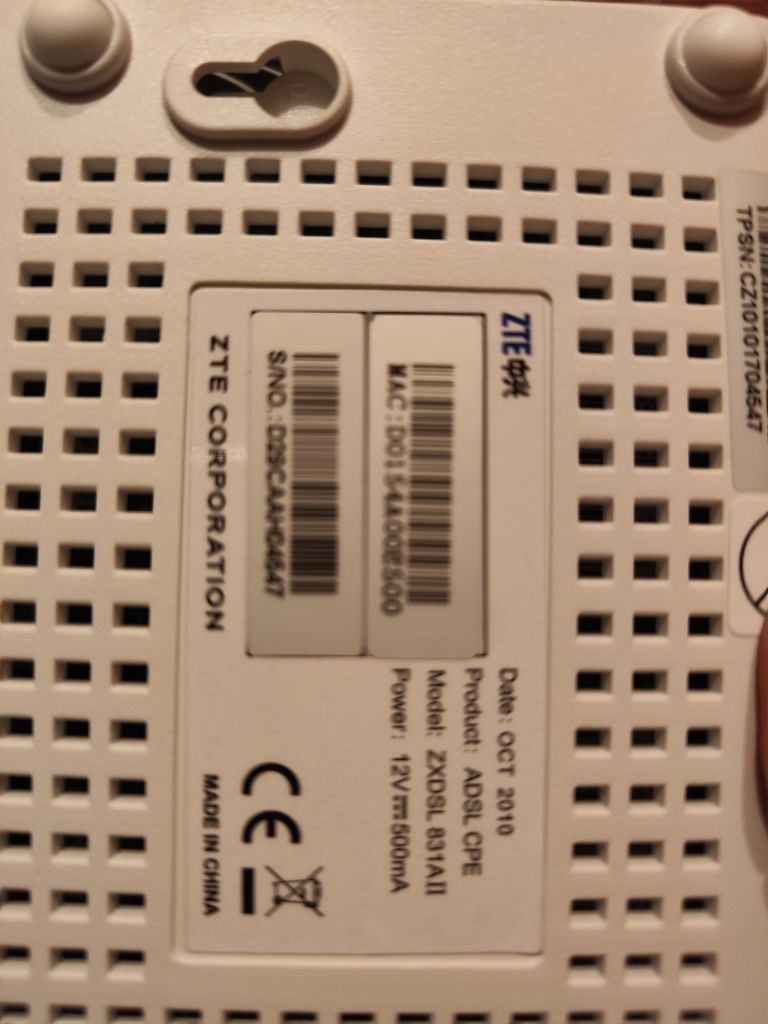 Ruter internetu Modem line ZTE