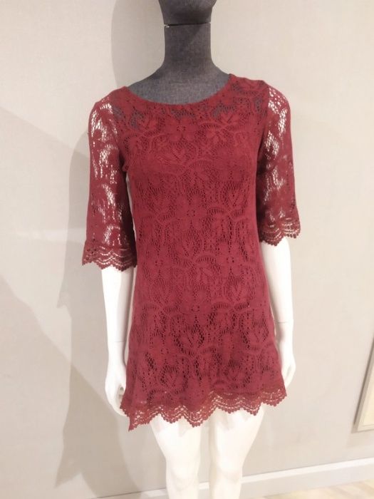 Koronkowa sukienka H&M święta, wigilia, sylwester