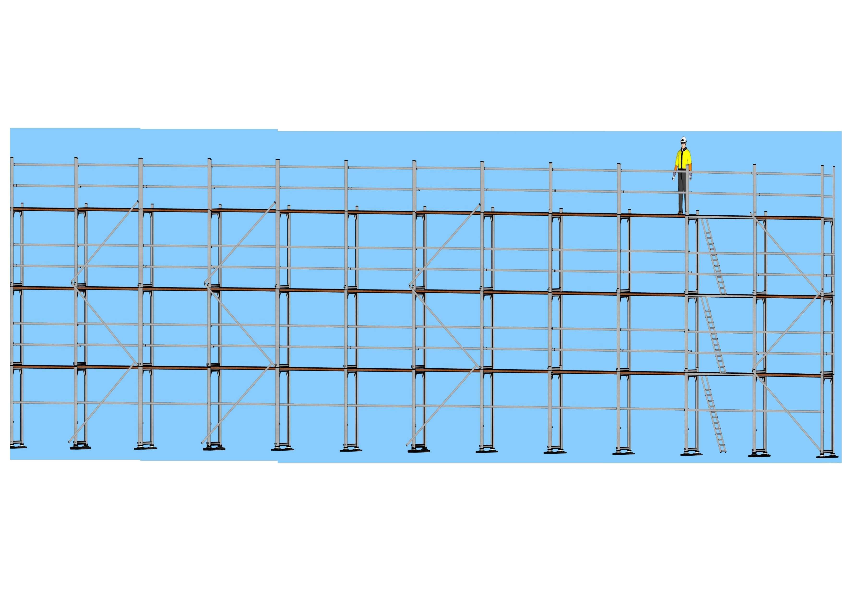 Plettack 300m 8,3m x 36 Rusztowanie Nowe