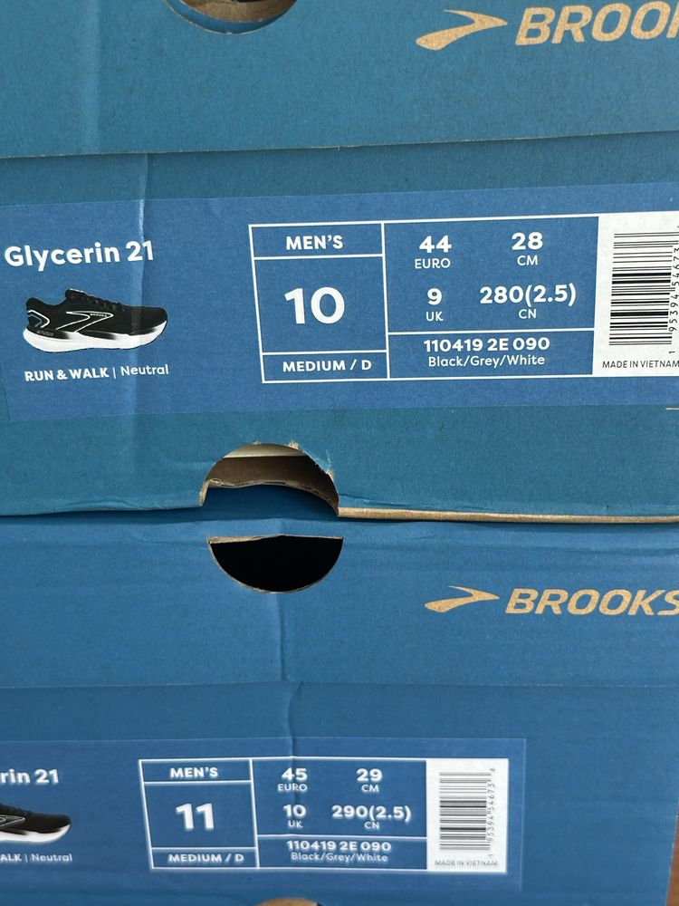 Кросівки Brooks Glycerin 21! Розмір 44/45 28/29 см! Оригінал!