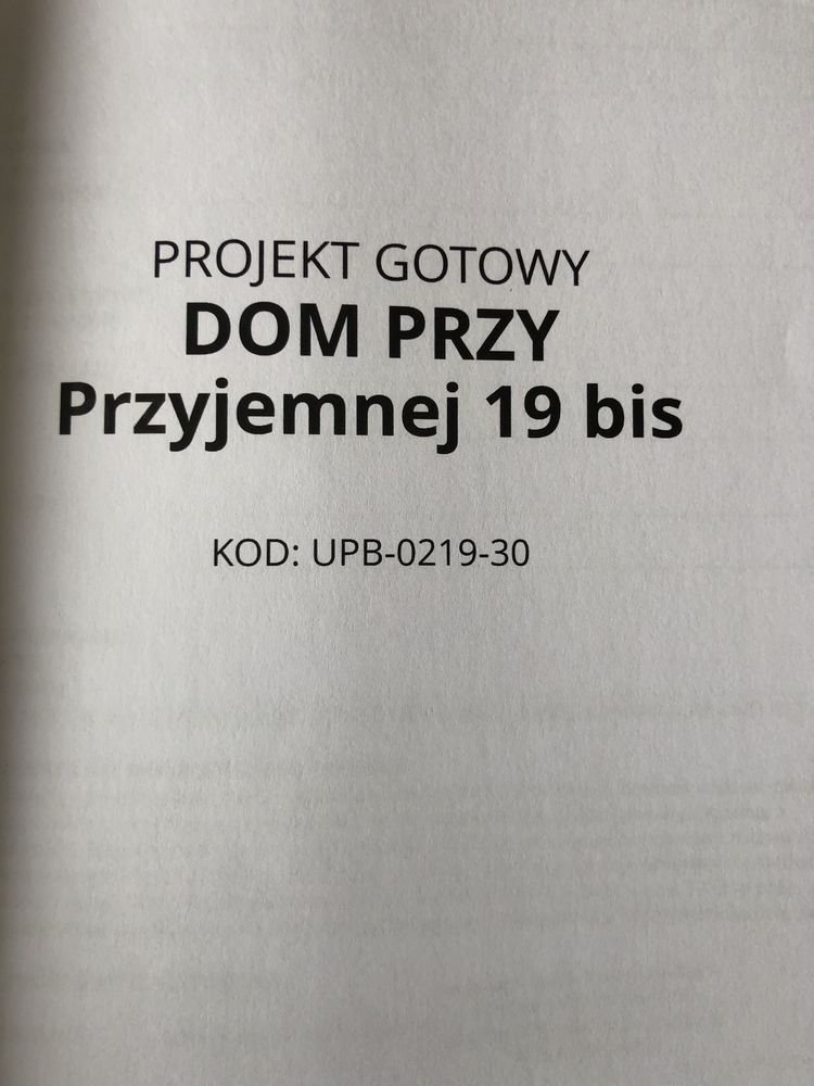 Projekt domu Dom przy Przyjemnej 19bis
