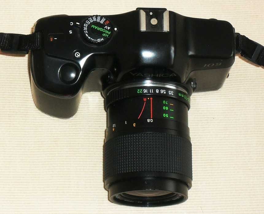 YASHICA 109 MP, lustrzanka, aparat analogowy obiektyw MC ZOOM 35-70 mm